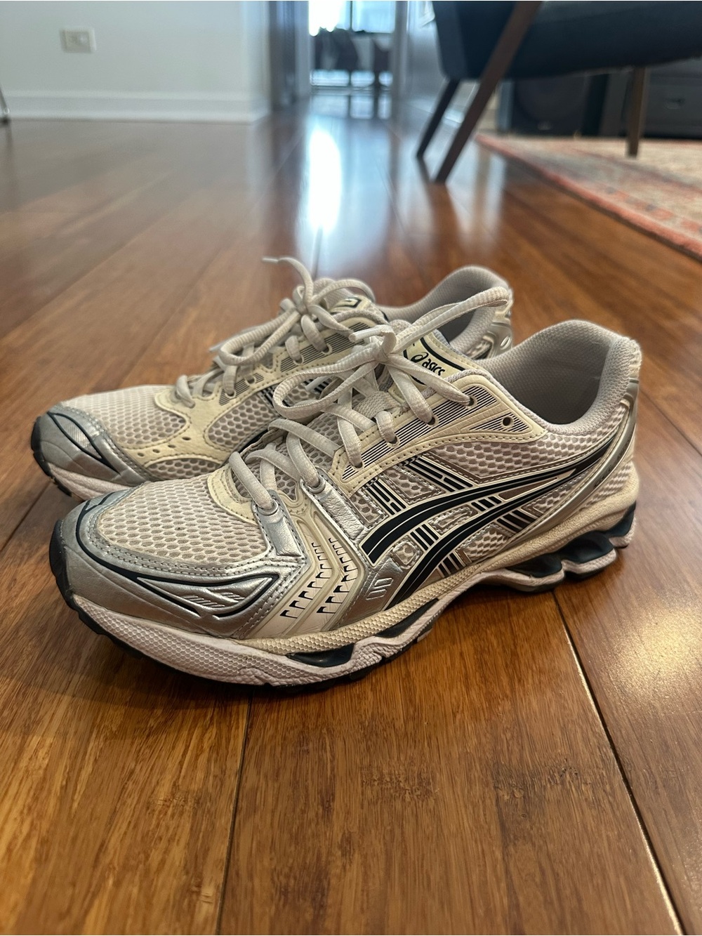 ASICS Women’s Gel-Kayano 14 White/Midnight - Picture 7 of 10